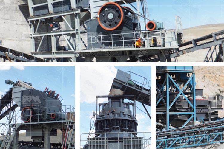 stone crushers in sand production line